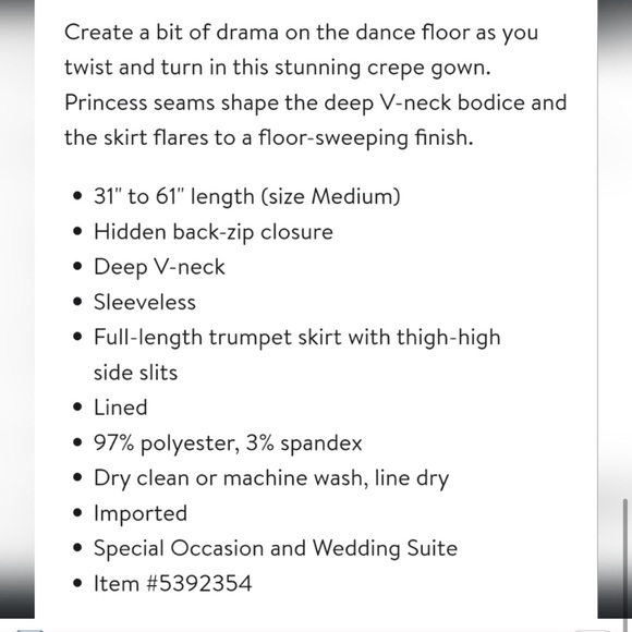 Dress the Population Iris Gown – Black Plunging Maxi Dress Size XXL NWT - Picture 9 of 9